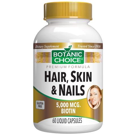 Botanic Choice HAIR, SKIN & NAILS FORMULA - 60 CT 12 Pack