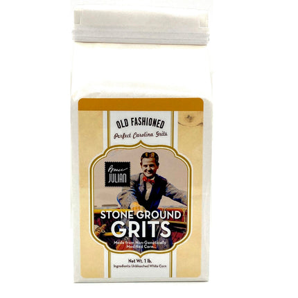 Bruce Julian Heritage Foods Stone Ground White Grits - 5 LB 4 Pack