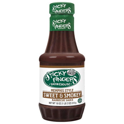 Sticky Fingers Memphis Barbeque Sauce - 18 OZ 6 Pack