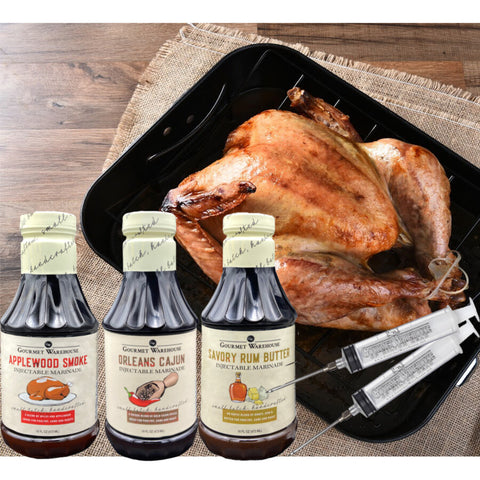 Gourmet Warehouse Orleans Cajun Injectable Marinade - 16 OZ 6 Pack