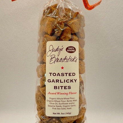 Judy's Breadsticks aka Lovesticks Toasted Garlicky Bites Bag - 5 OZ 24 Pack