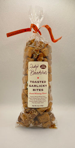 Judy's Breadsticks aka Lovesticks Toasted Garlicky Bites Bag - 5 OZ 24 Pack