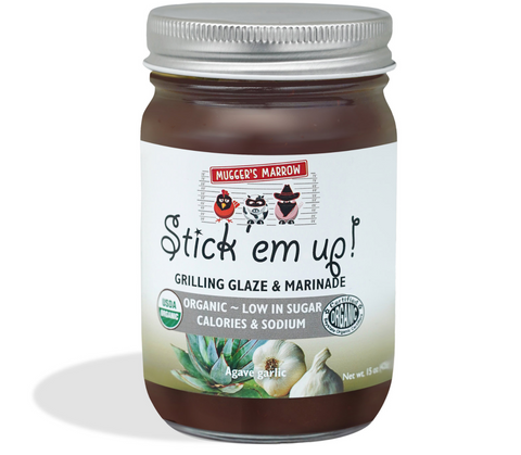Mugger's Marrow "Stick 'Em Up!" Grilling Glaze & Marinade - Agave Garlic - 10 OZ 12 Pack