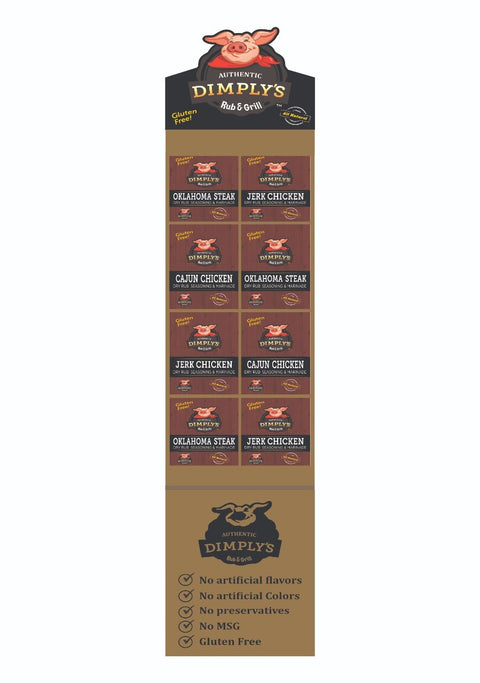 Mr. Kooks Dimply's Grilling Seasonings Shipper - 1 OZ 192 Pack