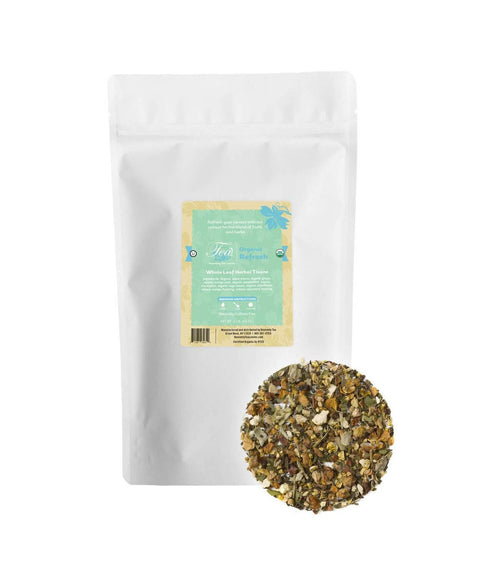 Heavenly Tea Leaves Organic Refresh, Bulk Loose Leaf Herbal Tisane - 1 LB 1 Pack