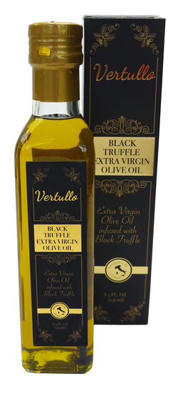 Vertullo Imports Oil, Black Truffle, EVOO - 8.5 OZ 6 Pack