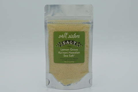 s.a.l.t. sisters Lemon Grove Ka'nani Hawaiian Sea Salt, fine - 4 OZ 4 Pack