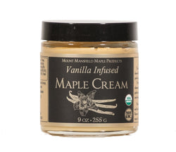 Mount Mansfield Maple Products Organic Vanilla Infused Maple Cream - 9 OZ 12 Pack