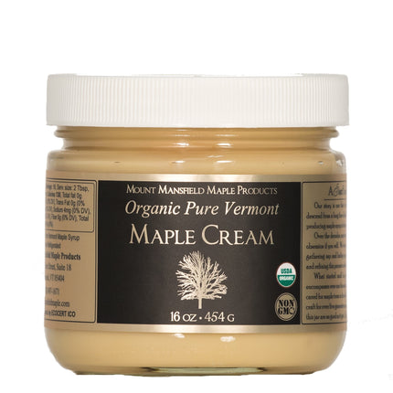 Mount Mansfield Maple Products Pure Organic Maple Cream - 16 OZ 12 Pack