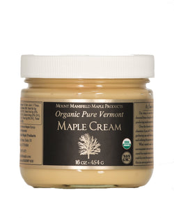 Mount Mansfield Maple Products Pure Organic Maple Cream - 16 OZ 12 Pack