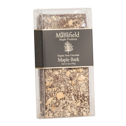 Mount Mansfield Maple Products Organic Dark Chocolate Maple Bark - 7 OZ 12 Pack