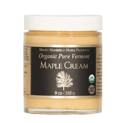 Mount Mansfield Maple Products Pure Organic Maple Cream - 9 OZ 12 Pack