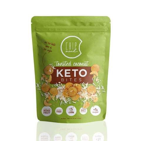 ChipMonk Baking Toasted Coconut Keto Cookie Bites - 6 OZ 10 Pack