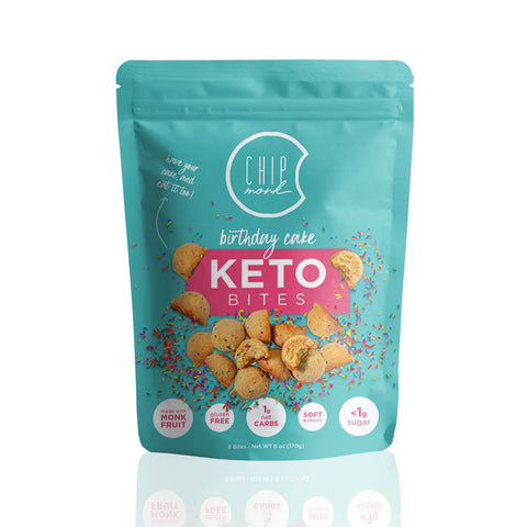 ChipMonk Baking Birthday Cake Keto Cookie Bites - 6 OZ 10 Pack