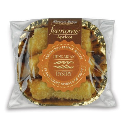 Heirzoom Bakery fennome Hungarian Pastry Trio - Apricot - 2.4 OZ 12 Pack