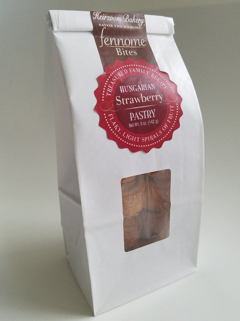 Heirzoom Bakery fennome Hungarian Pastry Bites - Strawberry - 5 OZ 6 Pack