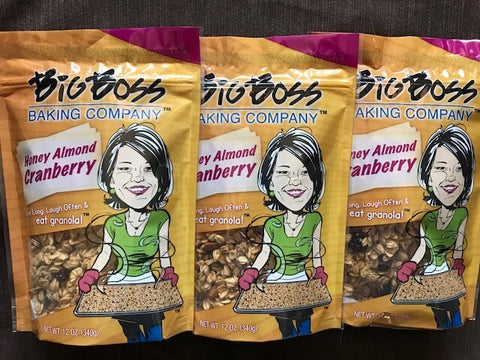 Big Boss Baking Company Honey Almond Cranberry Granola - 12 OZ 6 Pack