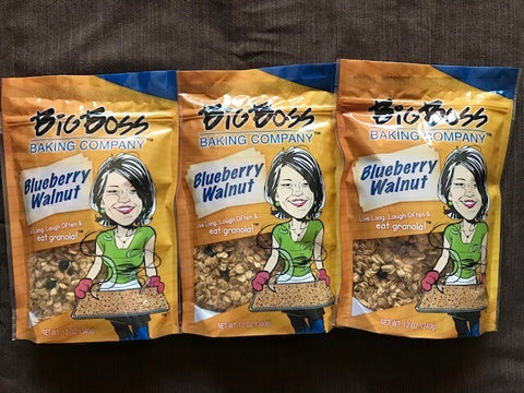 Big Boss Baking Company Blueberry Walnut Granola - 12 OZ 6 Pack