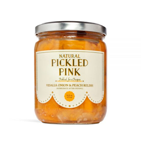 Pickled Pink Foods Vidalia Onion & Peach Relish - 16 OZ 6 Pack
