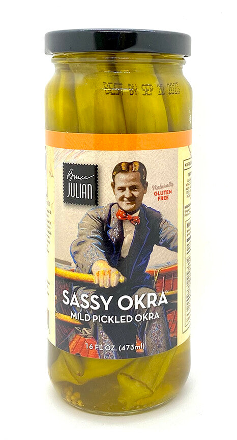 Bruce Julian Heritage Foods Sassy Okra - 16 FL OZ 12 Pack