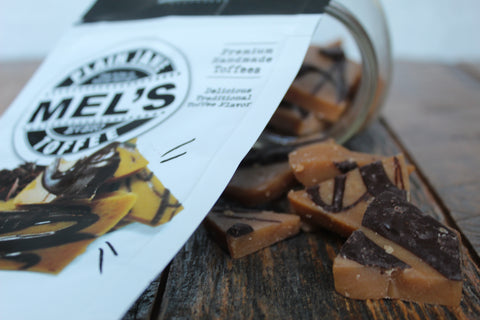 Mel's Toffee Plain Jane Toffee - 4 OZ 12 Pack