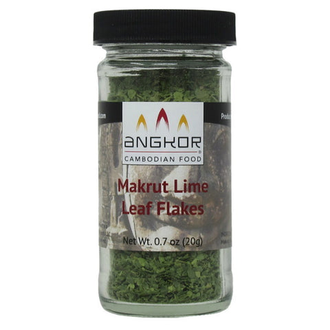Angkor Cambodian Food Makrut Lime Leaf Flakes - 1 OZ 12 Pack