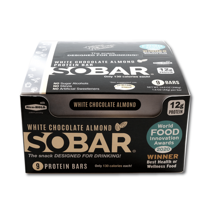 Zeno Functional Foods, SOBAR - White Chocolate Almond - 1.6 OZ 108 Pack