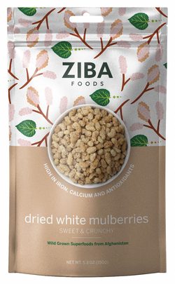 Ziba Foods Dried White Mulberries - 5.3 OZ 6 Pack