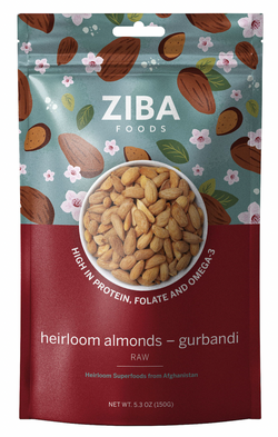 Ziba Foods Heirloom Almonds - Gurbandi (Raw) - 5.3 OZ 6 Pack