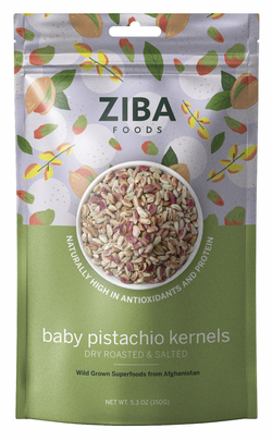 Ziba Foods Baby Pistachio Kernels (Dry Roasted & Salted) - 5.3 OZ 6 Pack