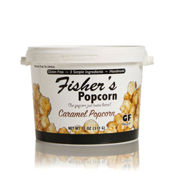 Fisher's Popcorn of Delaware Small Tub Caramel Popcorn - 11 OZ 24 Pack