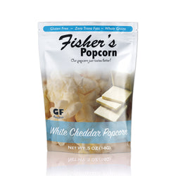 Fisher's Popcorn of Delaware Small Pouch White Cheddar Popcorn - 0.5 OZ 50 Pack