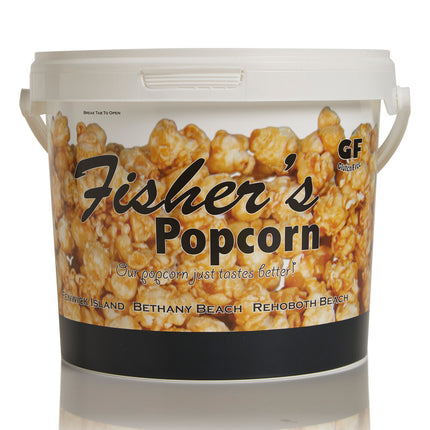 Fisher's Popcorn of Delaware XL Tub Caramel Popcorn - 48 OZ 6 Pack