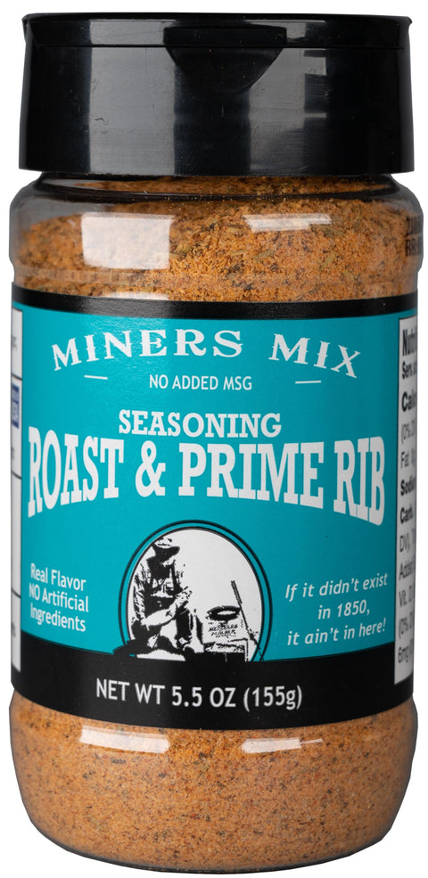 Miners Mix Roast and Prime Rib Herbed Seasoning and Rub - 5.5 OZ 6 Pack