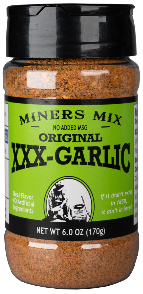 Miners Mix Original XXX Garlic Seasoning and Rub - 6 OZ 6 Pack