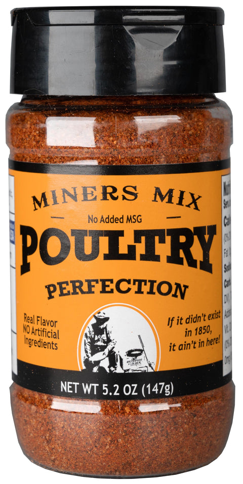 Miners Mix Poultry Perfection Seasoning and Rub - 5.2 OZ 6 Pack