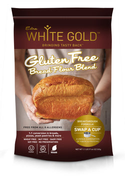 Extra White Gold Gluten Free Bread flour - 17.64 OZ 12 Pack