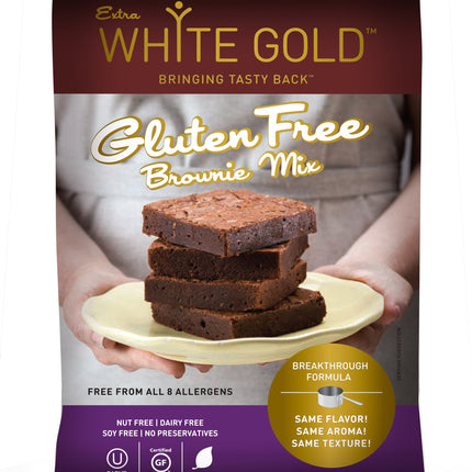 Extra White Gold Gluten Free Brownie Mix - 14.1 OZ 12 Pack