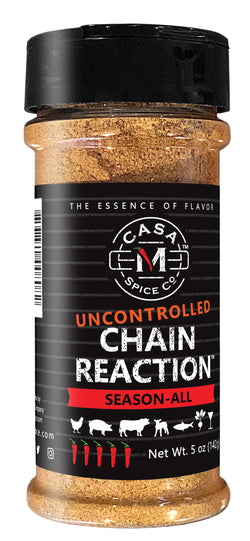 Casa M Spice Co Uncontrolled Chain Reaction Season All - Plastic Shaker - 4.75 OZ 6 Pack