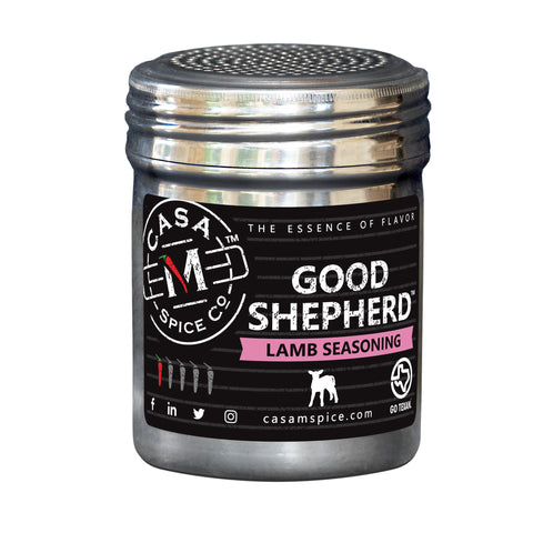 Casa M Spice Co Good Shepherd Lamb Seasoning - Stainless Shaker - 4.25 OZ 6 Pack