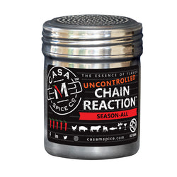 Casa M Spice Co Uncontrolled Chain Reaction Season All - Stainless Shaker - 4.75 OZ 6 Pack