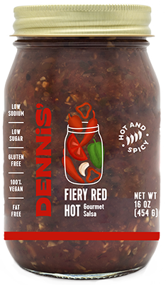 Reva Red Reva Foods Dennis' Fiery Red Salsa - Hot - 16 OZ 12 Pack – StockUpExpress