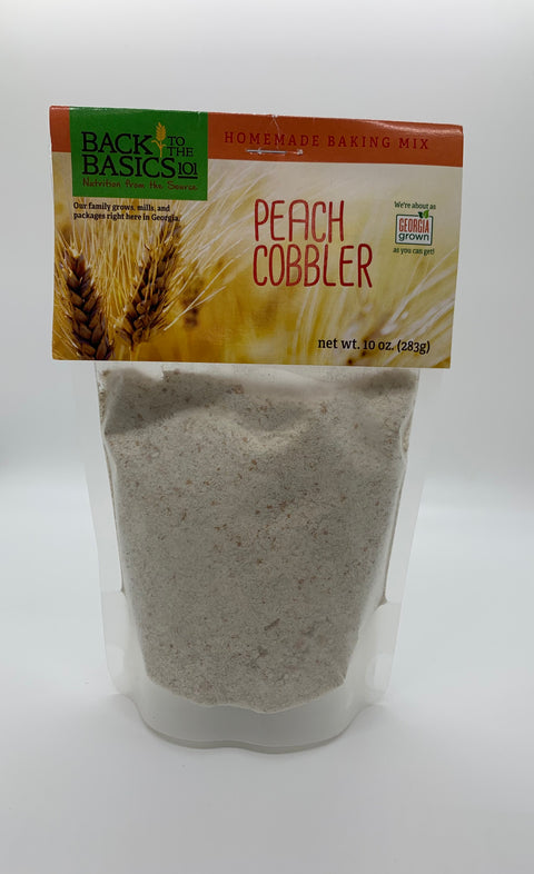 Back to the Basics 101 Peach Cobbler Homemade Baking Mix - 10 oz 12 Pack