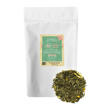 Heavenly Tea Leaves Organic Passion Green, Bulk Loose Leaf Green Tea - 1 LB 1 Pack