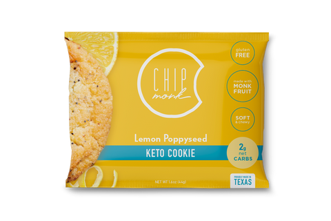 ChipMonk Baking Lemon Poppyseed Keto Cookies - 1.6 OZ 12 Pack