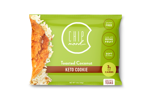 ChipMonk Baking Toasted Coconut Keto Cookies - 1.6 OZ 12 Pack
