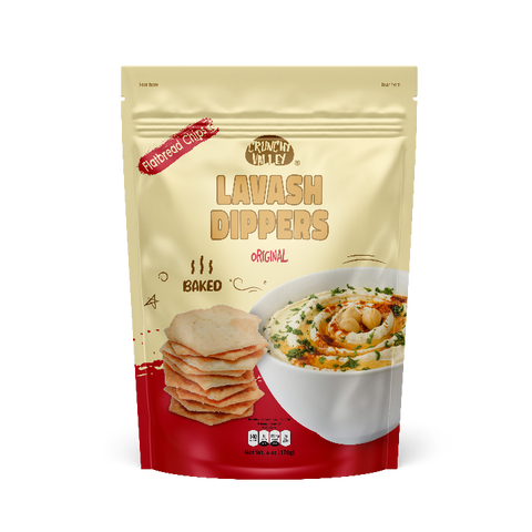 Jumbo Crunchy Valley Lavash Dippers Original (Salted) - 6 OZ 12 Pack