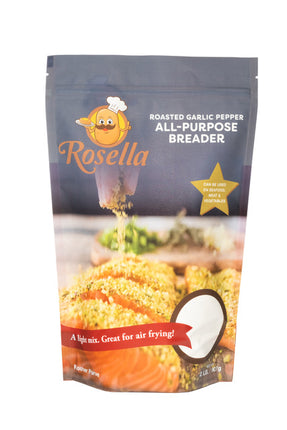 Rosella Baked Goods Gourmet Roasted Garlic Pepper All Purpose Breader - 2 LB 6 Pack