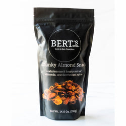 Bert's Bites Chunky Almond Snack shareable bag - 14 OZ 4 Pack