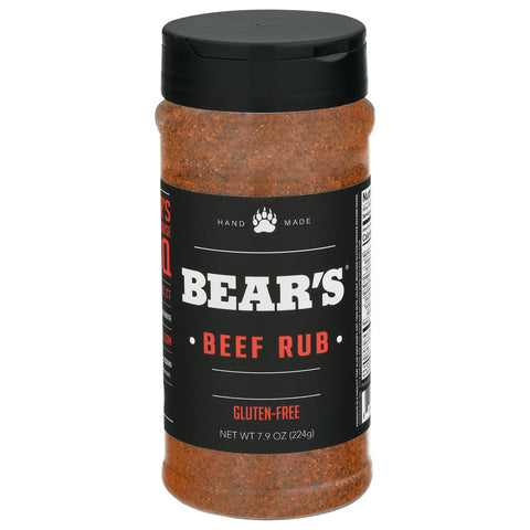 Bear's Beef Rub - 7.9 OZ 12 Pack